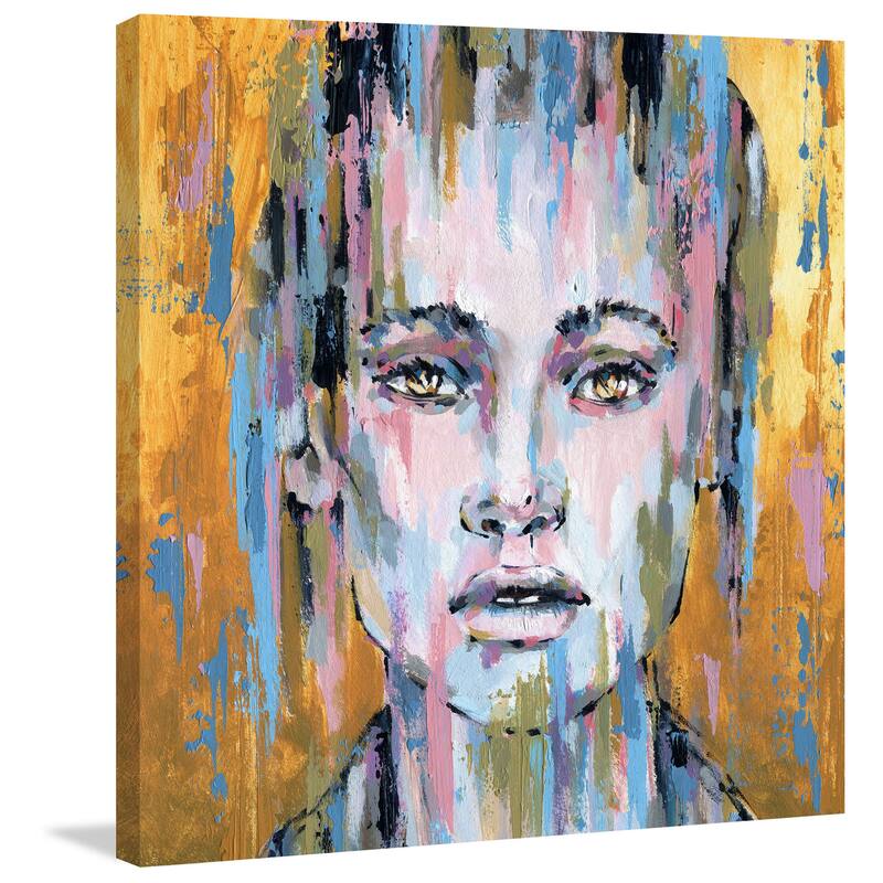 'Through the Rain' Painting Print on Wrapped Canvas - Multi-Color