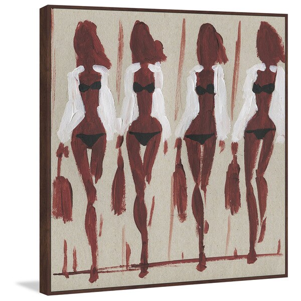 Marmont Hill - Handmade Garnet Creation Floater Framed Print on Canvas