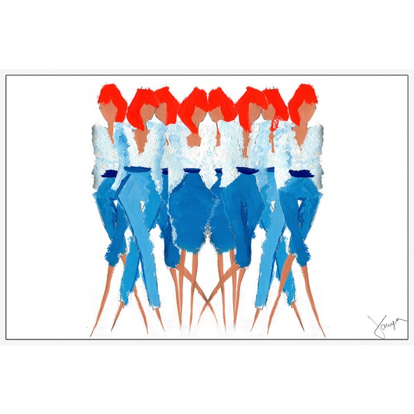 Marmont Hill - Handmade Tom Girls Floater Framed Print on Canvas