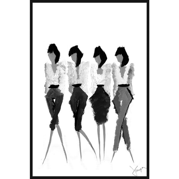 Marmont Hill - Handmade Pagegirls Floater Framed Print on Canvas