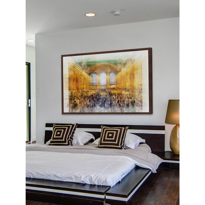 'Central Station New York' Framed Painting Print - Multi-Color