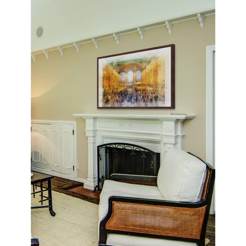 'Central Station New York' Framed Painting Print - Multi-Color