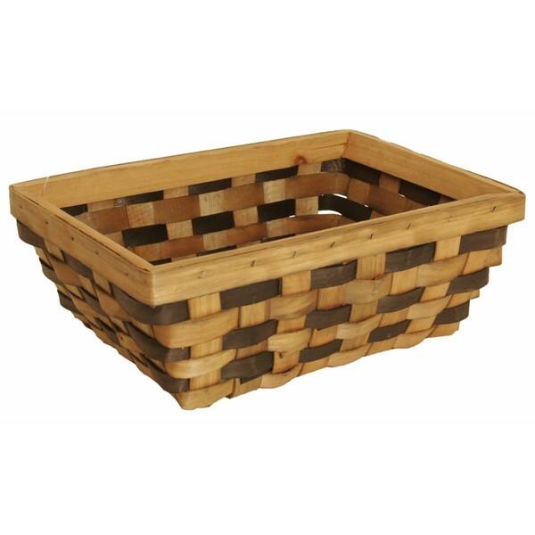 Wald Imports Brown Woodchip Decorative Storage Basket Overstock