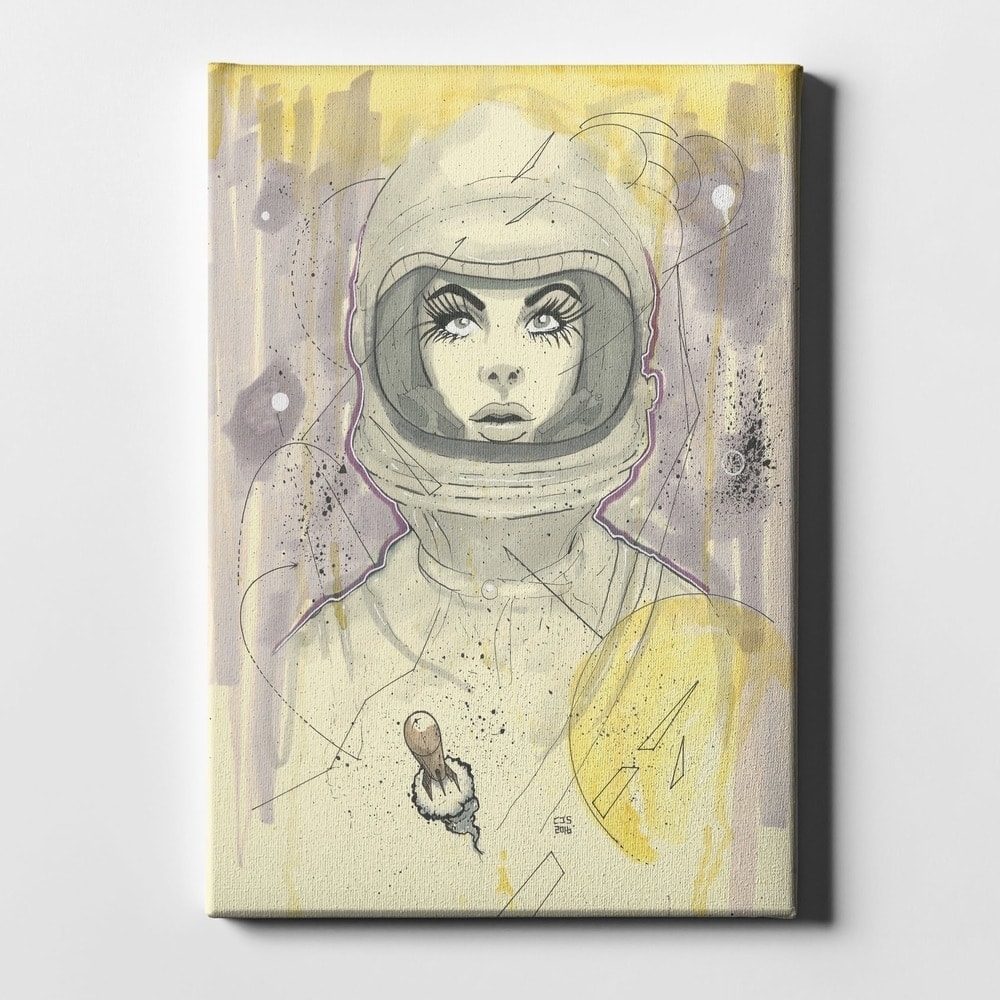Epic Graffiti "Space Queen Gold" by Craig Snodgrass, Giclee Canvas Wall