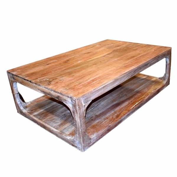 Vintage Style Wooden Coffee Table, Brown