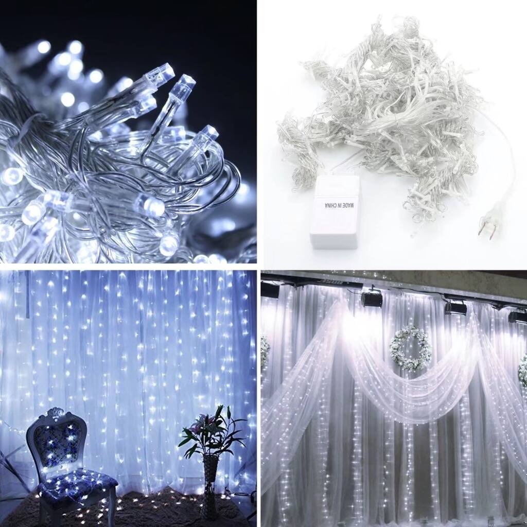 300 LED Fairy Curtain String light for Xmas Christmas Wedding Party