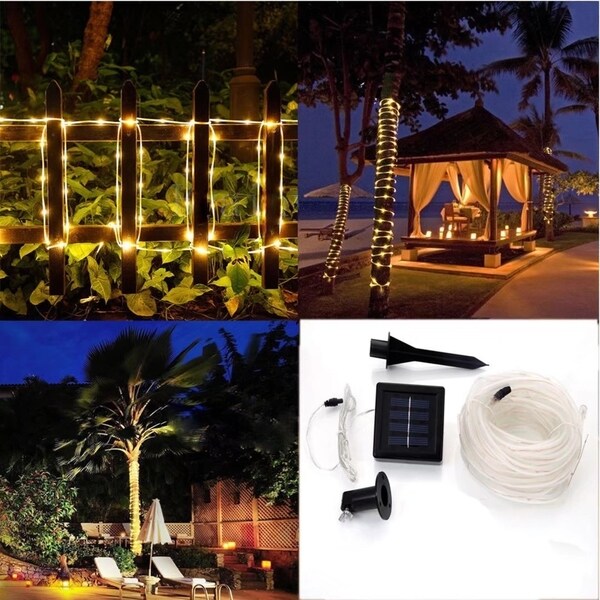40ft Outdoor Fairy String Rope Light Solar Controller 40ft Outdoor Fairy String Rope Light Solar Controller Waterproof Free Shipping Today 19288182
