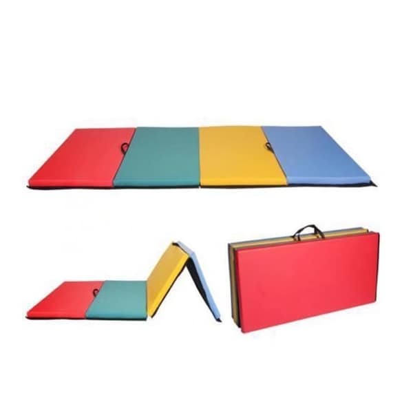 Shop 4 X8 X2 Thick Folding Panel Gymnastics Mat Gym Fitness