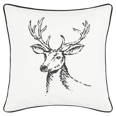 Eddie Bauer Winter Morning Stag Throw Pillow