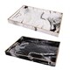 Set of 2 Quinn Rectangular Trays,Black&White - Thumbnail 0