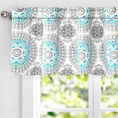 DriftAway Bella Medallion Window Curtain Valance