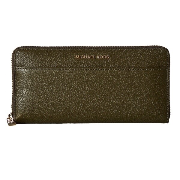 olive green michael kors wallet