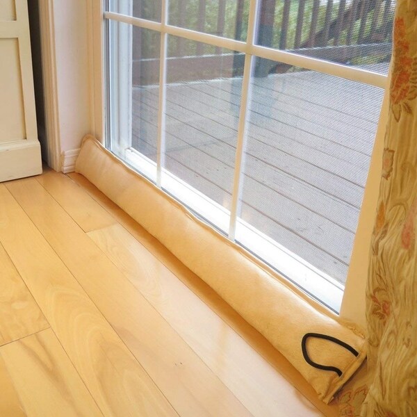Evelots Door Window Draft Stopper-Hanging Cord-36 Inch-Block Cold Air,Heat,Dust