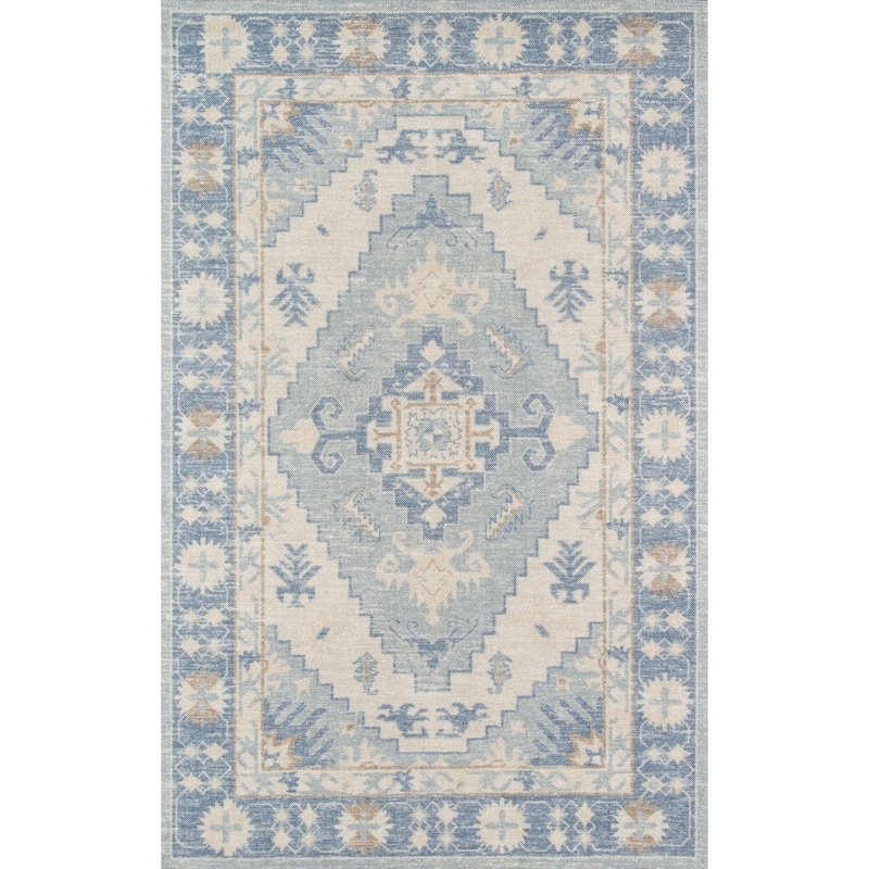 Momeni Anatolia Wool and Nylon Traditional Medallion Area Rug
