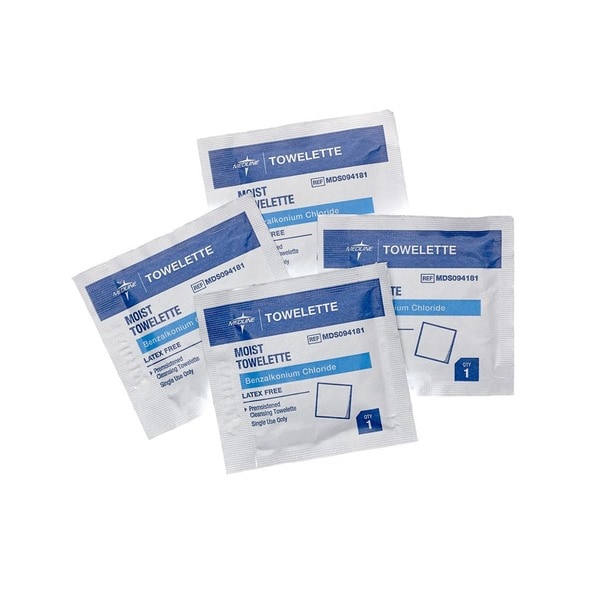 Medline Benzalkonium Chloride Towelettes (Case of 1 000)