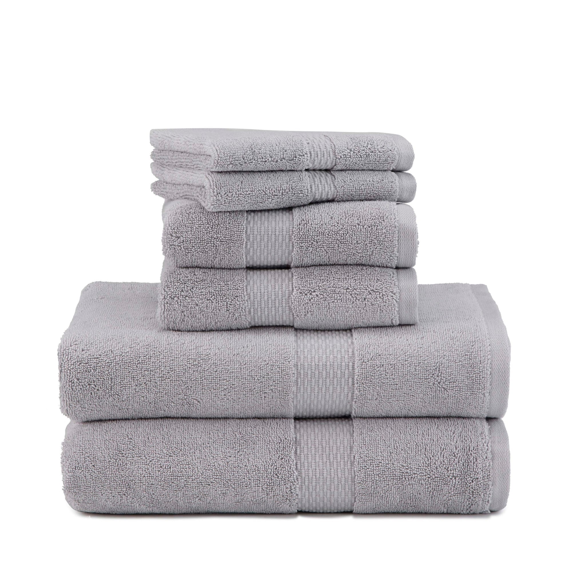 Under The Canopy Luxe Organic Cotton Towel - Snow, Snow / 6-Piece Bath Towel Set 6-Piece Bath Towel Set Snow