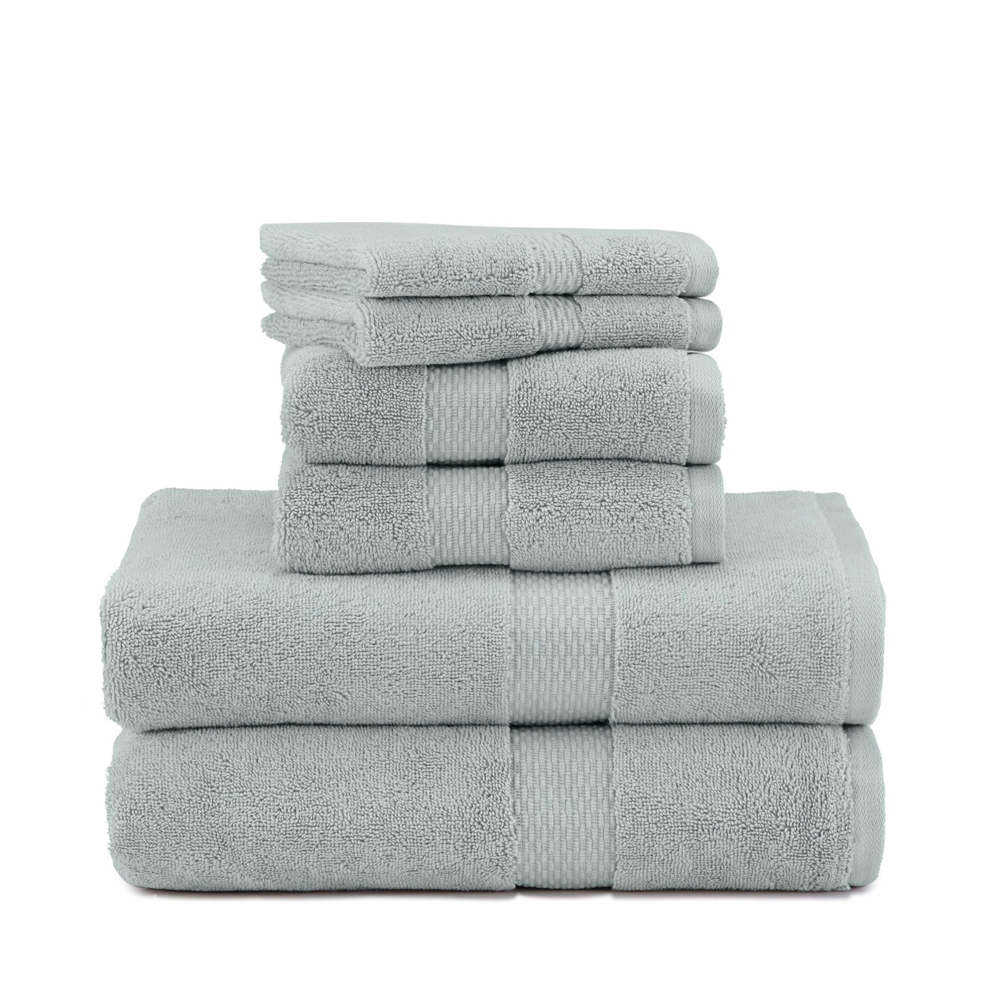 Under The Canopy Luxe Organic Cotton Towel - Snow, Snow / 6-Piece Bath Towel Set 6-Piece Bath Towel Set Snow