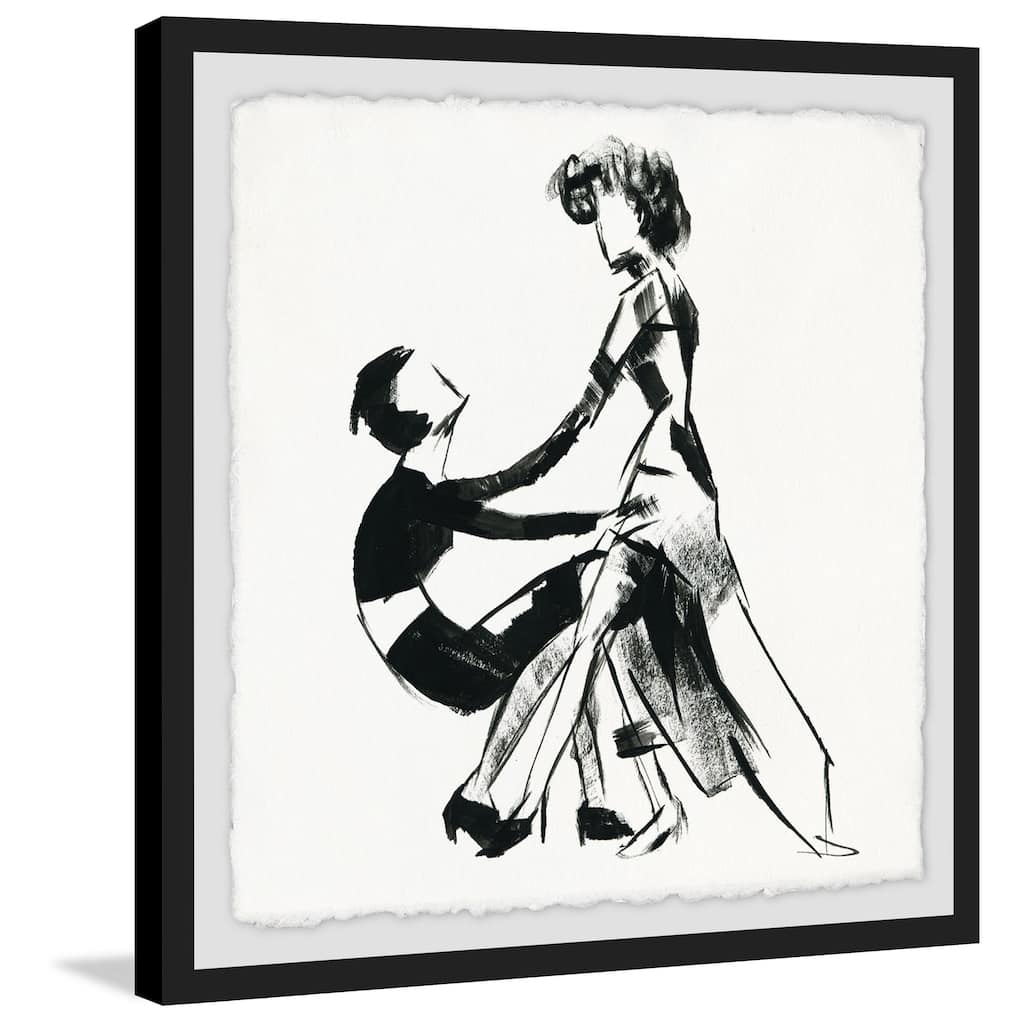 'Chic Duo' Framed Painting Print - Multi-Color