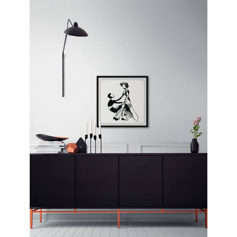'Chic Duo' Framed Painting Print - Multi-Color