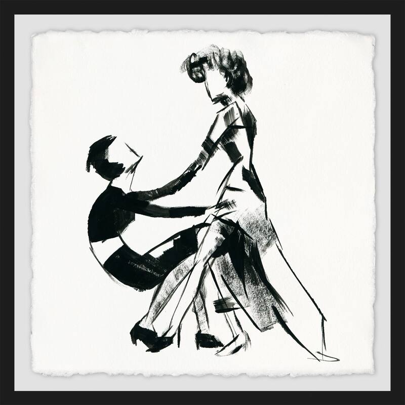 'Chic Duo' Framed Painting Print - Multi-Color