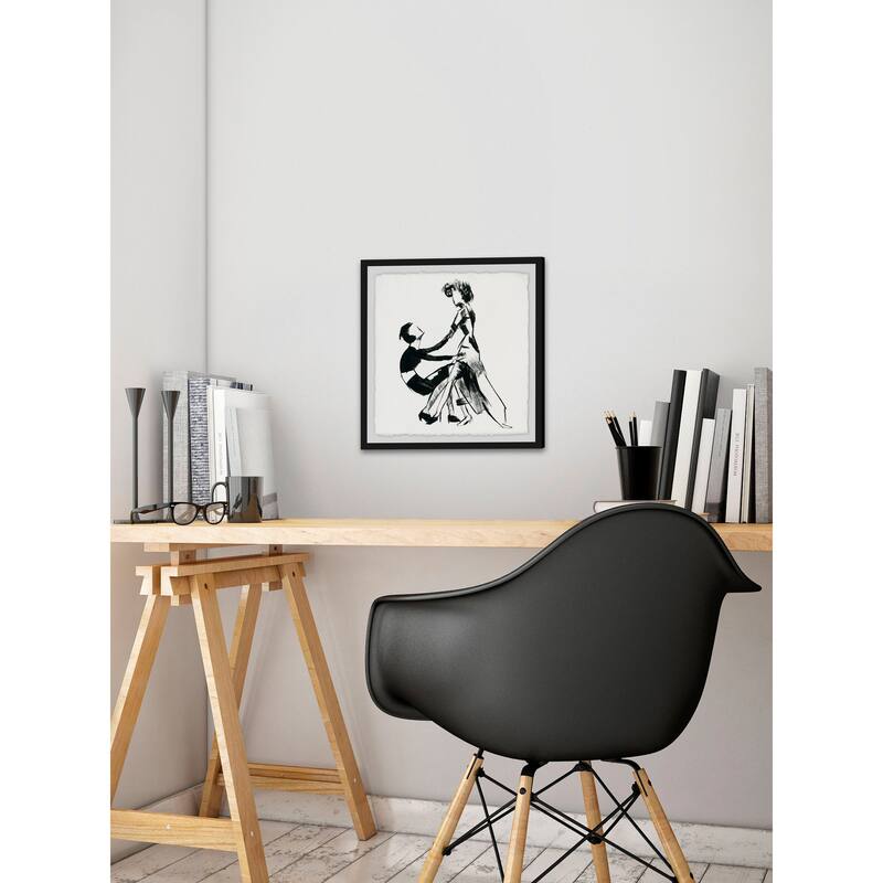 'Chic Duo' Framed Painting Print - Multi-Color