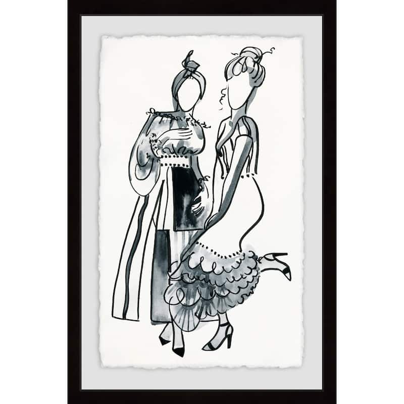 'Victorian Chic' Framed Painting Print - Multi-Color