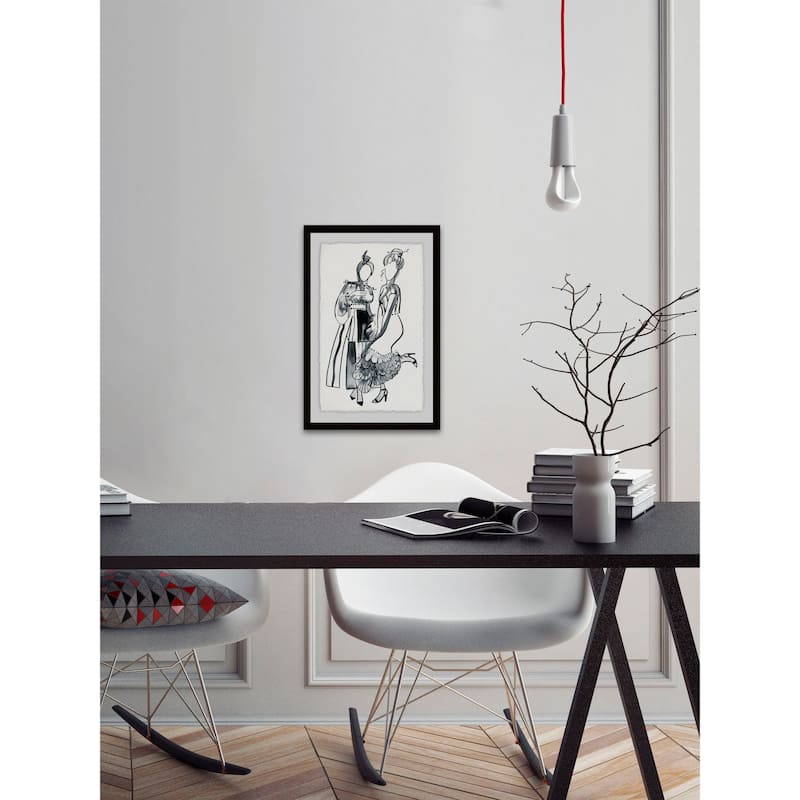 'Victorian Chic' Framed Painting Print - Multi-Color