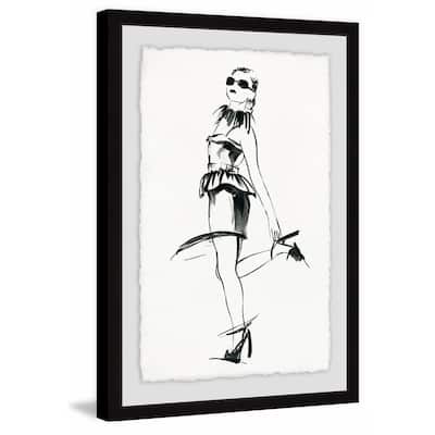 'My Right Heel II' Framed Painting Print - Multi-Color