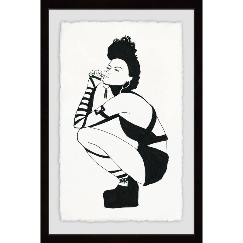 'Punk Style' Framed Painting Print - Multi-Color