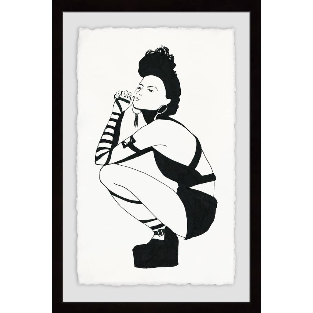 'Punk Style' Framed Painting Print - Multi-Color