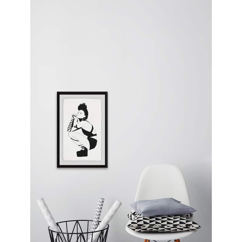 'Punk Style' Framed Painting Print - Multi-Color