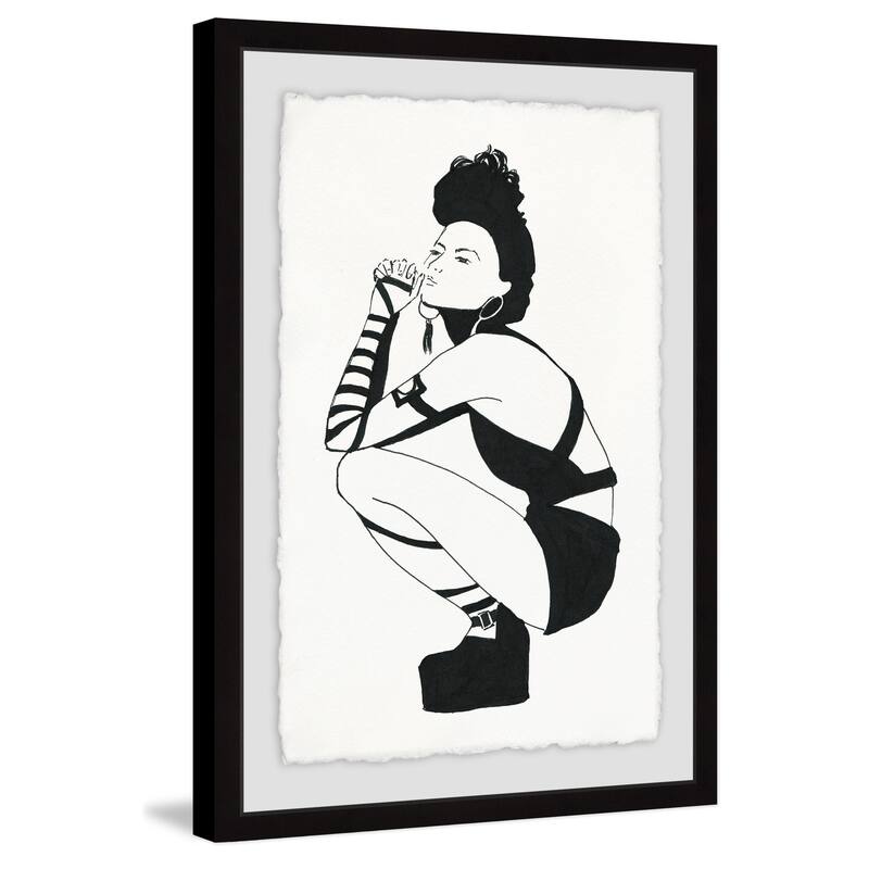 'Punk Style' Framed Painting Print - Multi-Color
