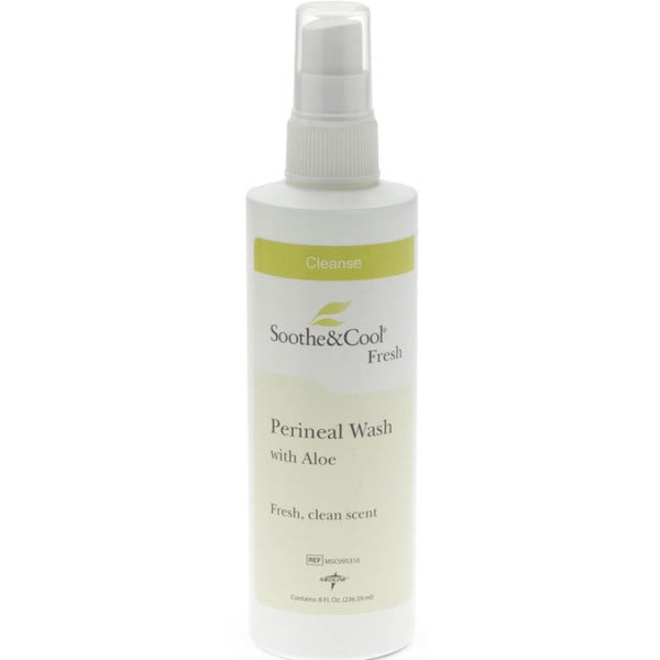 Medline Perineal Wash Soothe & Cool 8 ounce (Pack of 12)