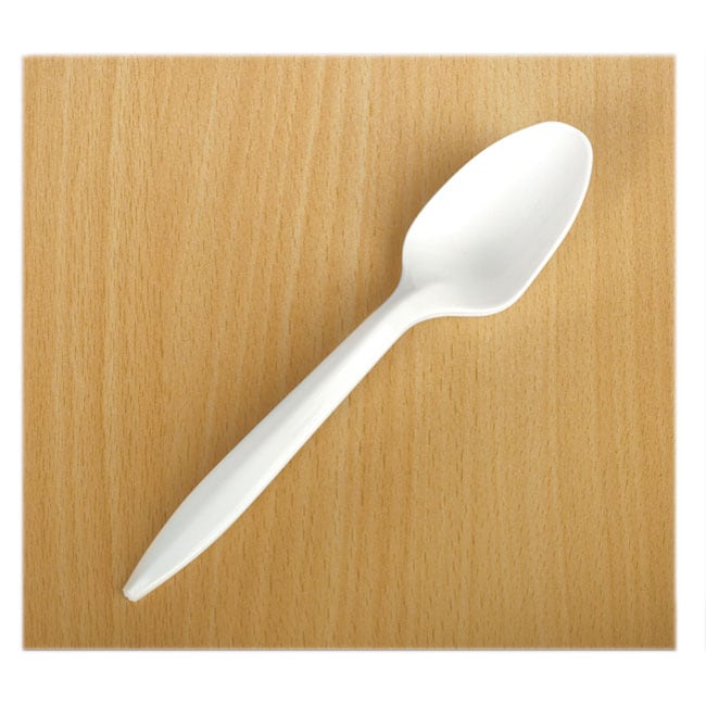 Medline Disposable Plastic Teaspoons, White (case Of 1000)