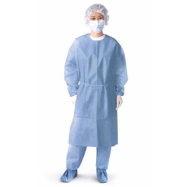 Shop Medline Isolation Gown Cuff Impervious XL (Pack of 50) Free