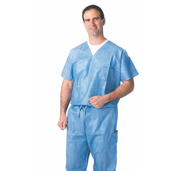 Medline Drawstring Scrub Pants SMS Blue XL (Pack of 30)   10250110