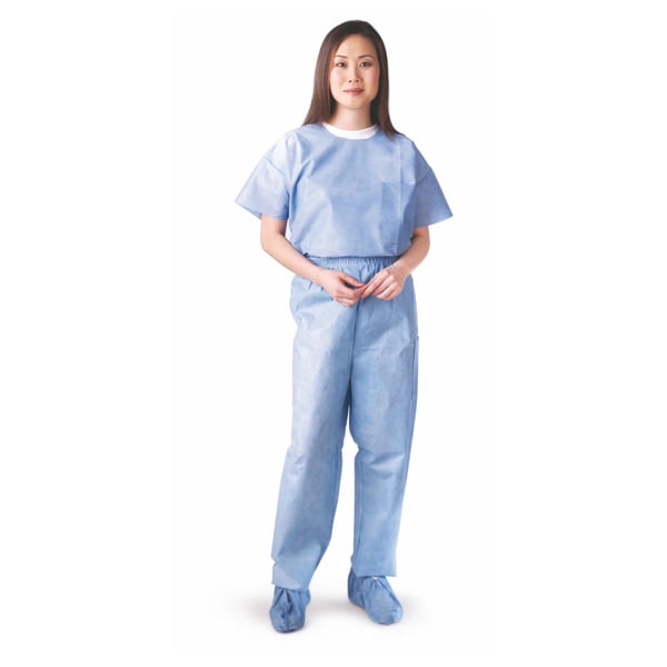 Medline Scrub Pant, Elastic, SMS, Blue, XL (bulk pack of 30) Medline Daily Use Apparel