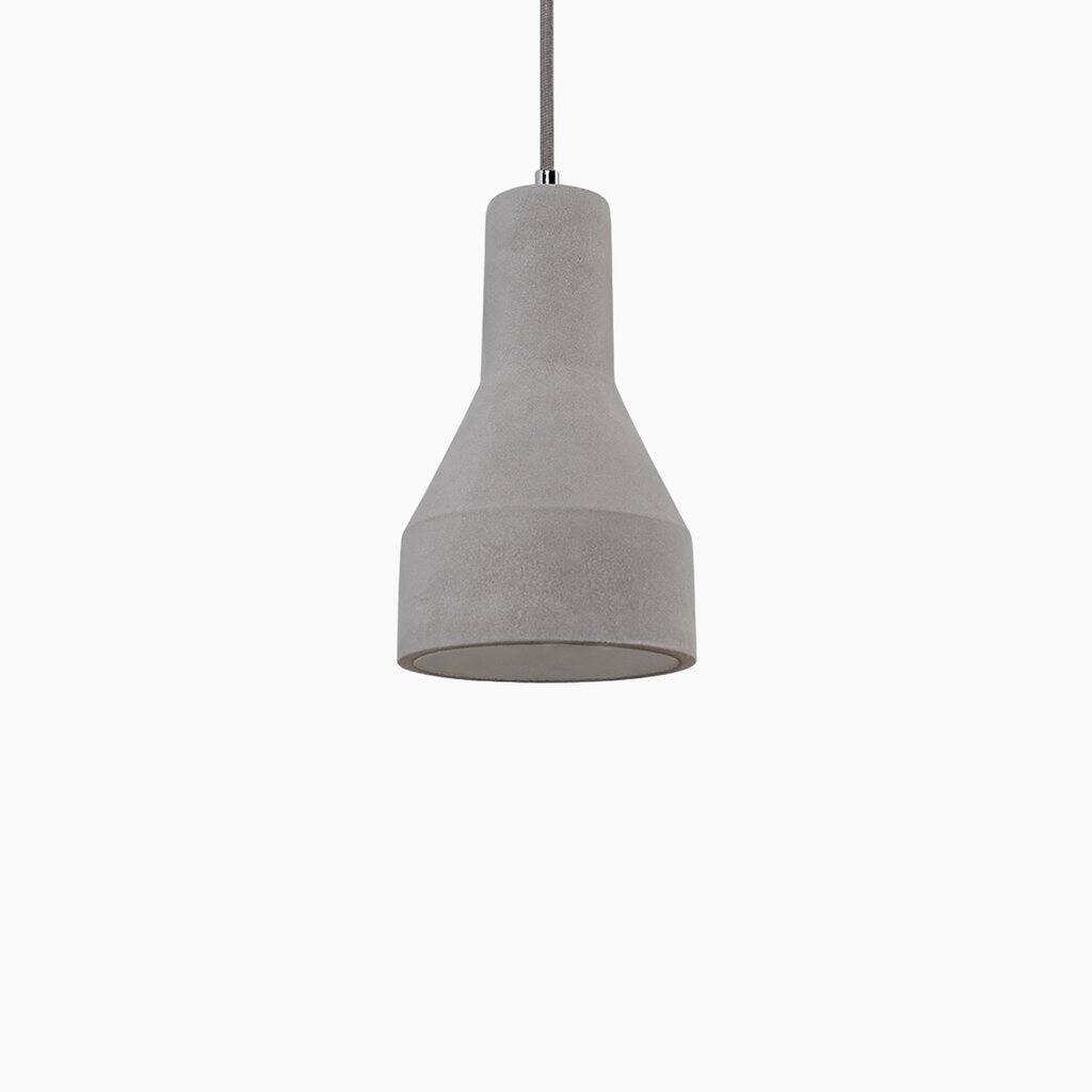 Maykke Amelia Concrete Pendent Light with Black and White Cord