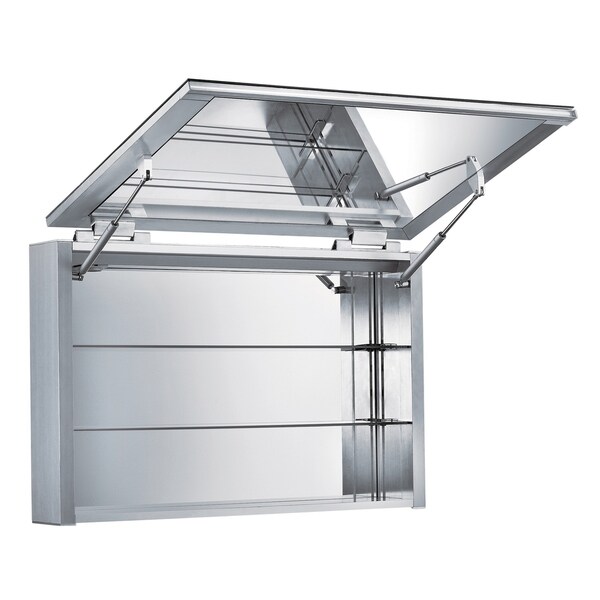 Whitehaus Collection Medicinehaus Vertical Opening, Single Mirrored Door, Surface Mount Medicine Cabinet .