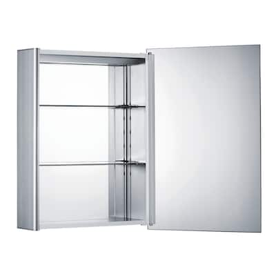 Whitehaus Collection Medicinehaus Single Mirrored Door Surface Mount Medicine Cabinet