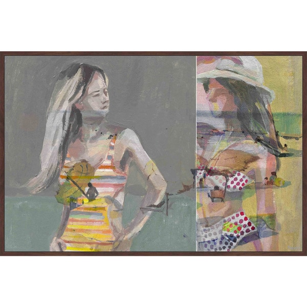 Handmade Fashion Swimsuits Floater Framed Print on Canvas