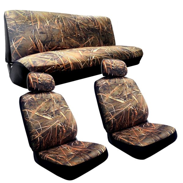 Muddy Water Camo Seat Cover Jeep Wrangler 2 Seat Bench Camouflage