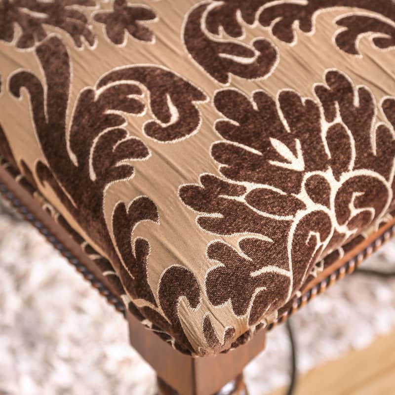 Furniture of America Nald Traditional Brown Formal Carved Dining Chairs (Set of 2)