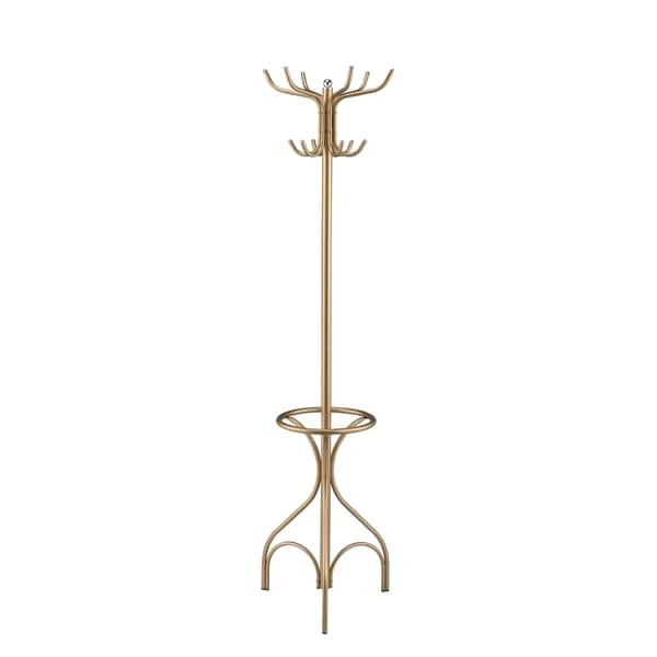 gold coat rack