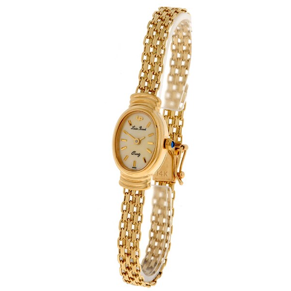 Shop Lucien Piccard Women's 14k Gold Watch - Free Shipping Today ...