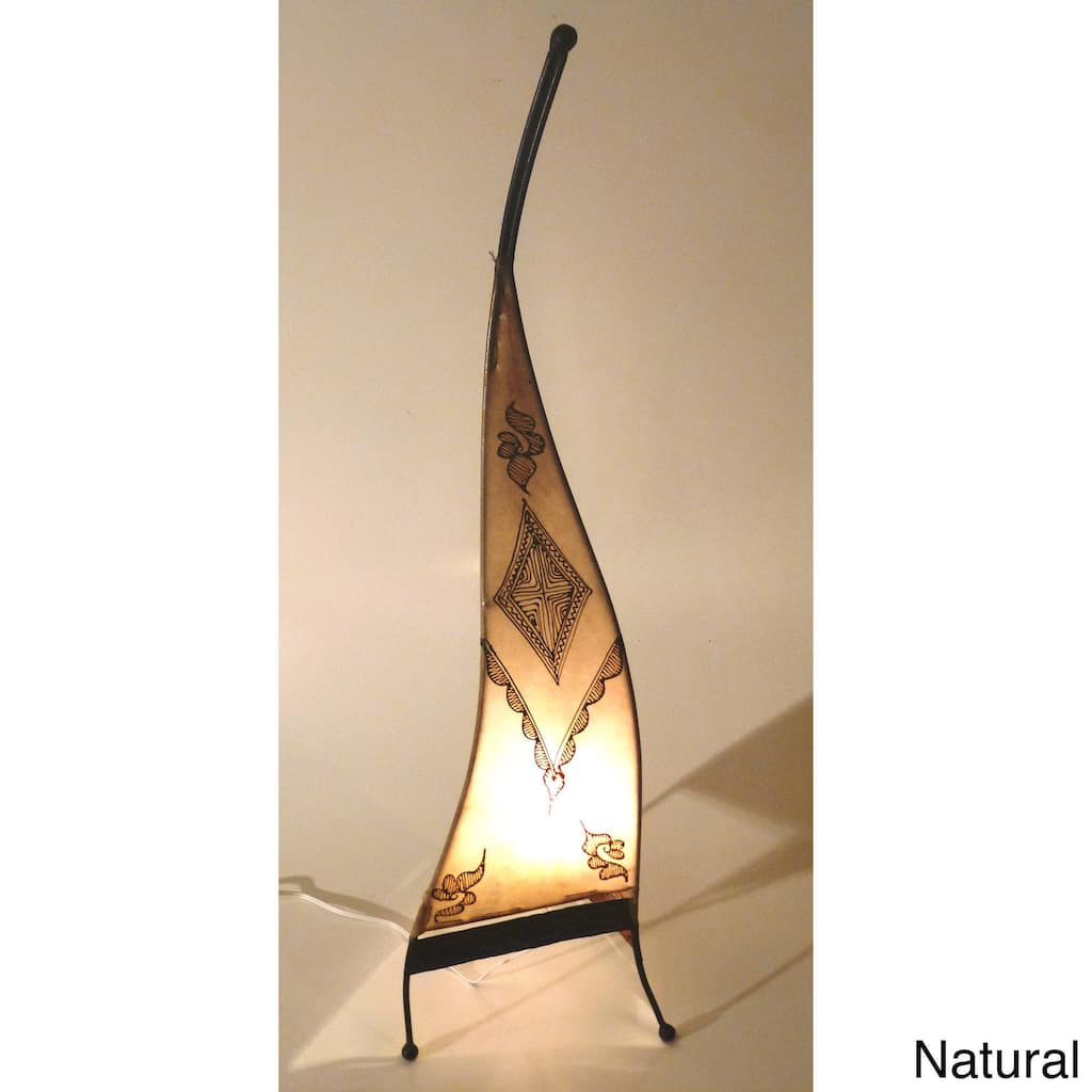 Handmade Sahara Genuine Leather Floor Lamp (Morocco)