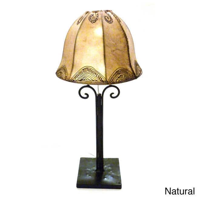 Genuine Leather 'Arabian' Desk Lamp (Morocco)