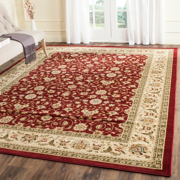 Safavieh Lyndhurst Oriental Burgundy/ Ivory Rug (8' x 11') - 10252523 ...