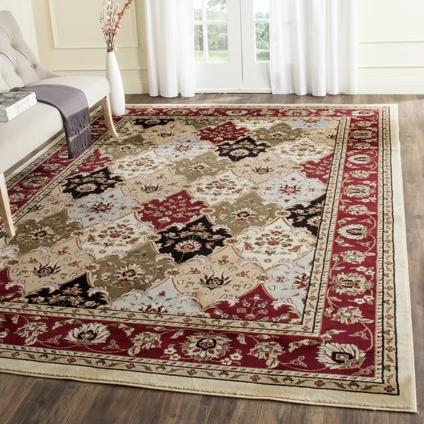 Safavieh Lyndhurst Collection Traditional Multicolor/Red Rug (8 x 11