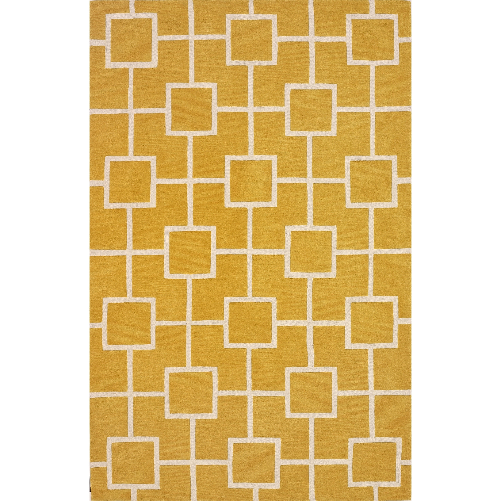 Addison Optics Yellow White Geometric Square Area Rug 5 X7 6 Overstock 19382418